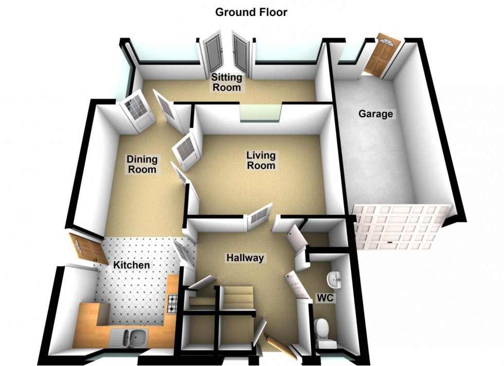 Floorplan for Uplands, Werrington, Peterborough