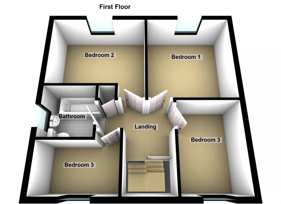 Floorplan for Uplands, Werrington, Peterborough