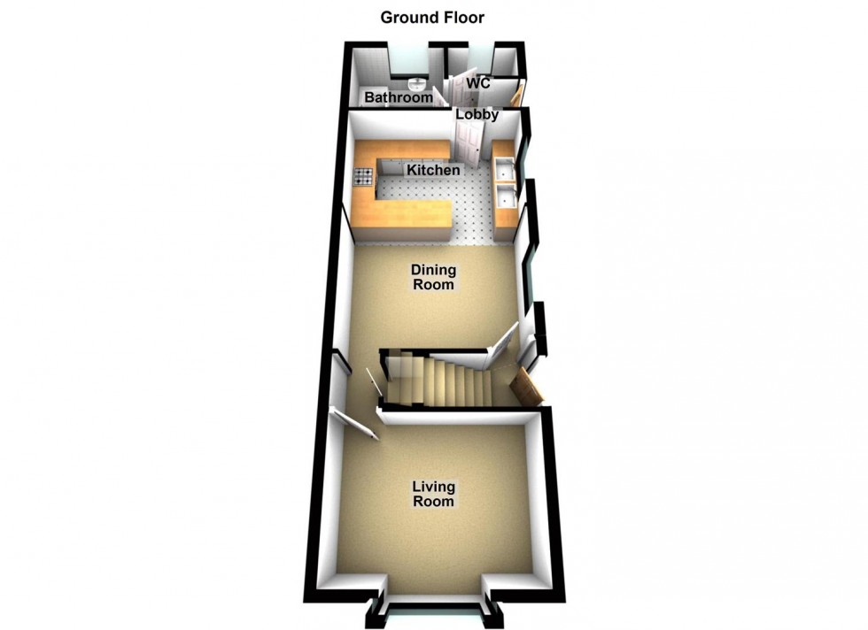 Floorplan for Churchfield Road, Peterborough
