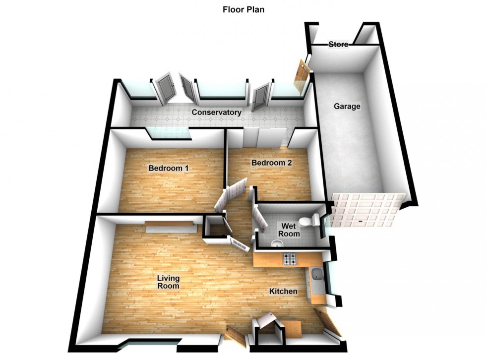 Floorplan for Chestnut Drive, Thorney, Peterborough