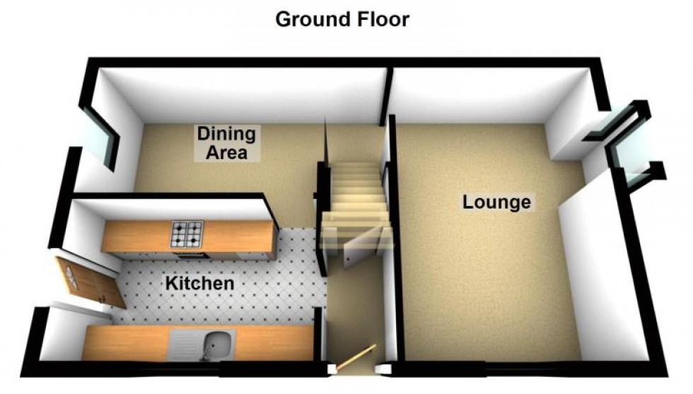Floorplan for Hoylake Drive, Farcet, Peterborough