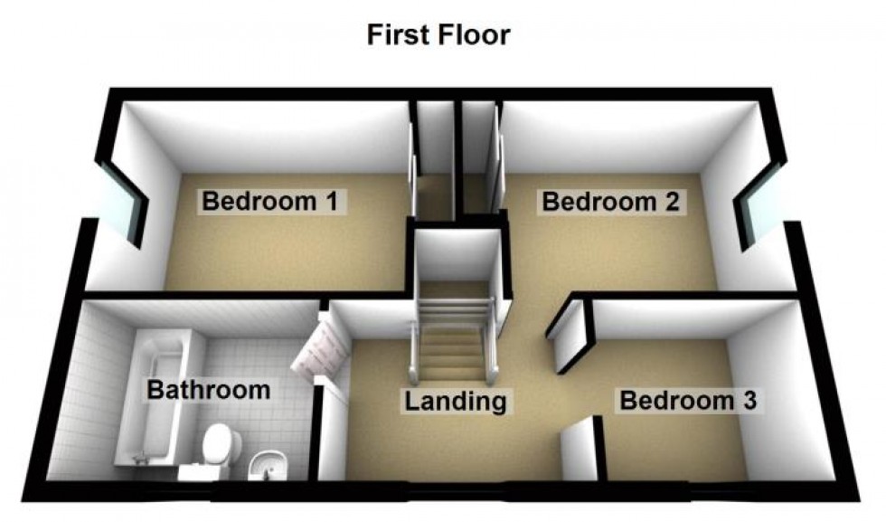 Floorplan for Hoylake Drive, Farcet, Peterborough