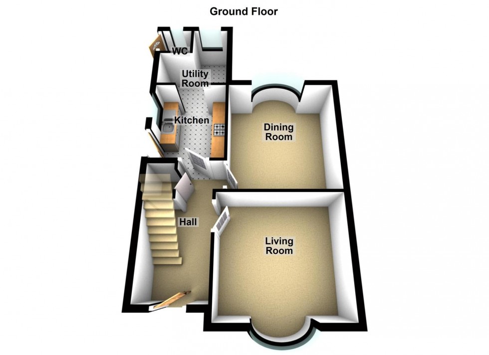 Floorplan for Northfield Road, Peterborough,