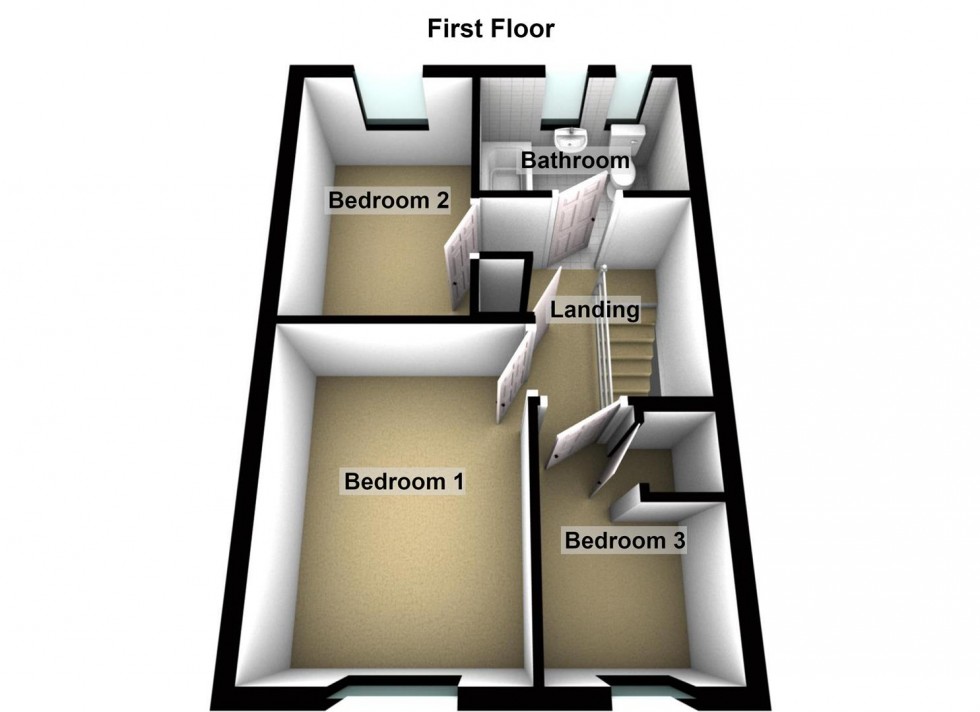 Floorplan for Brailsford Close, South Bretton, Peterborough