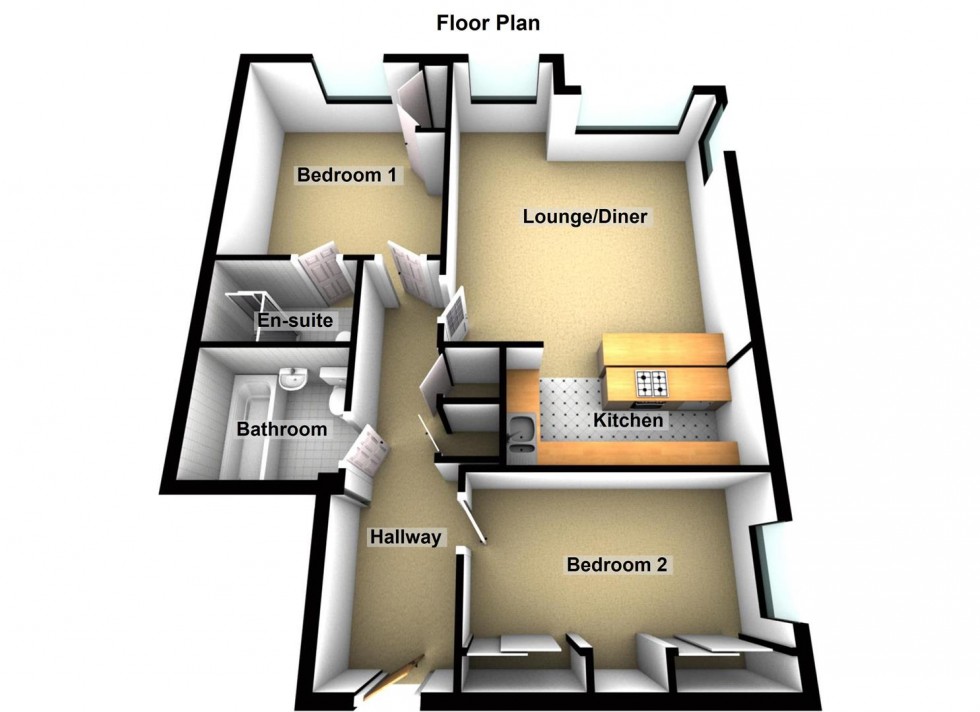 Floorplan for Hammonds Drive, Peterborough